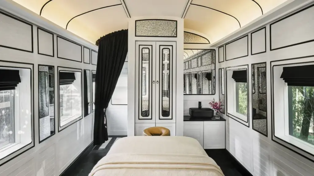 Resort de luxo em vagões celebra a história ferroviária da Tailândia